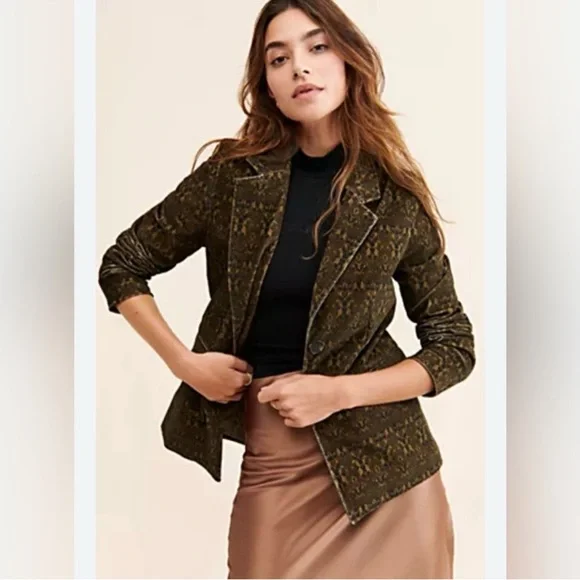 NWT DRIFTWOOD x Free People Women’s Green blazer Size S - Picture 1 of 13